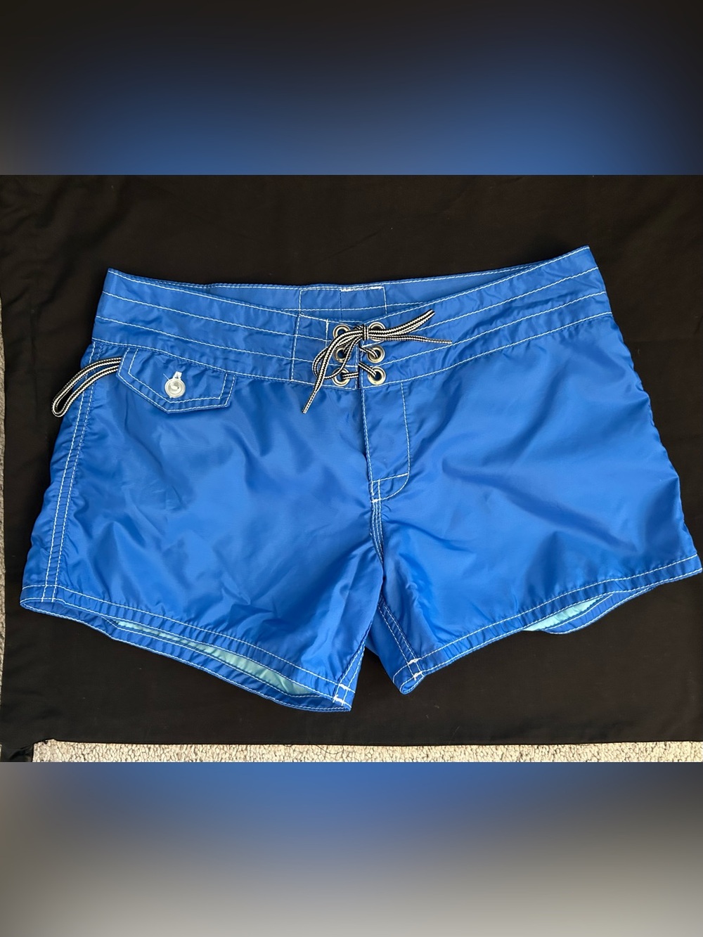 Vintage Birdwell Royal Blue Women's Boardshorts Size 2 - Picture 2 of 11